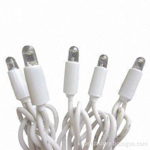 230V Rubber Cable LED String Light, LED with Plastic Cap and Gluing, Waterproof, Connectable